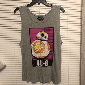 Grey BB8 Tank Top